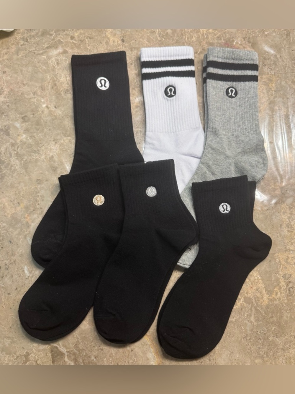 New Women’s Lululemon Athletica Socks
6 pairs 
Size Medium - Picture 2 of 4